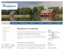 Tablet Screenshot of bootshaus-am-inselsee.de